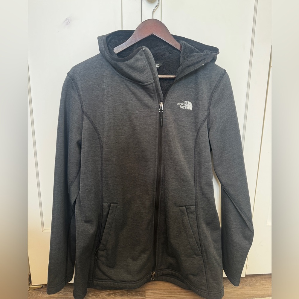 The North Face Charcoal Gray Full-Zip Hoodie